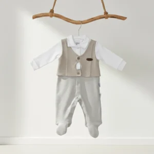 Baby Yelekli Tulum Gri DGE01